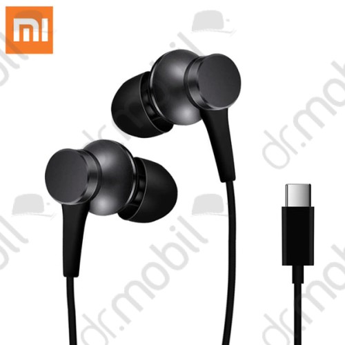 Fülhallgató vezetékes XIAOMI IN EAR fülhallgató SZTEREO (Type-C, mikrofon, felvevő gomb) fekete